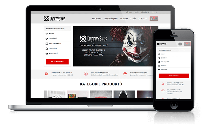 WordPress web reference Mirek Rohlicek CreepyShop.cz
